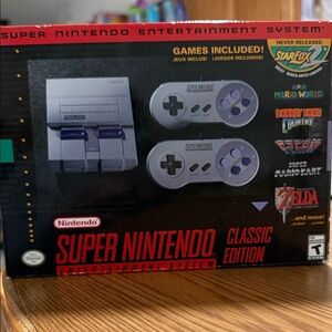 Nintendo Super Nintendo Classic Edition - Black and Gray